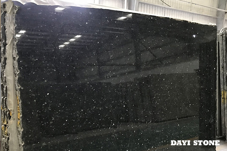 Black Galaxy Granite Stone Slabs Honed - Dayi Stone